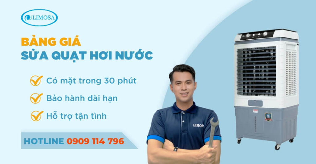 bảng giá sửa quạt hơi nước
