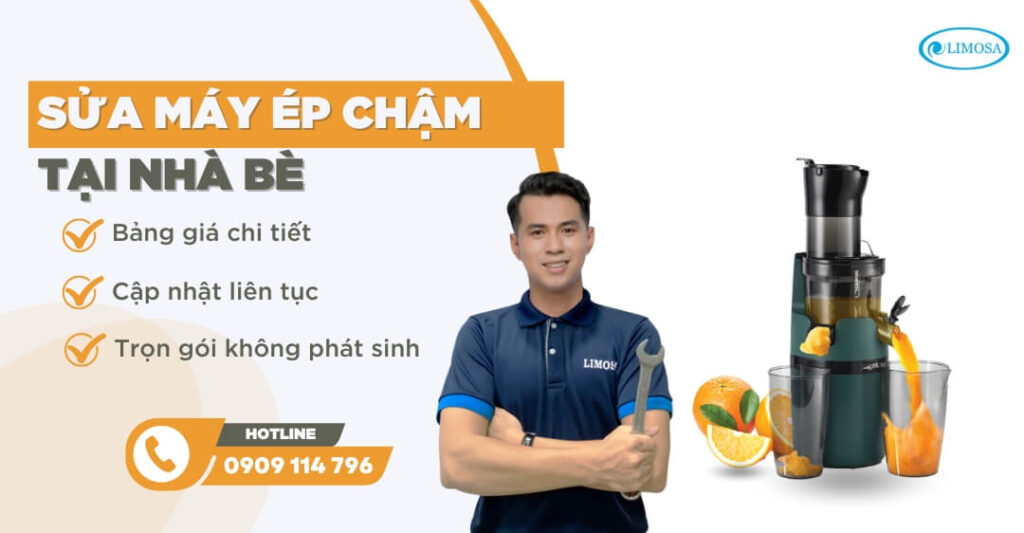 sửa máy ép chậm tại nhà bè