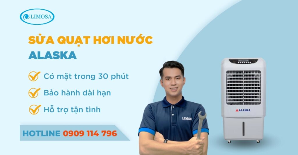 sửa quạt hơi nước alaska