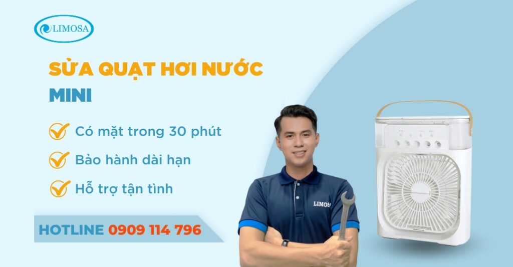 sửa quạt hơi nước mini