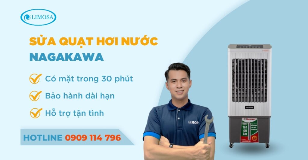 sửa quạt hơi nước nagakawa