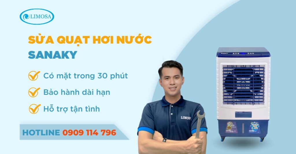 sửa quạt hơi nước sanaky