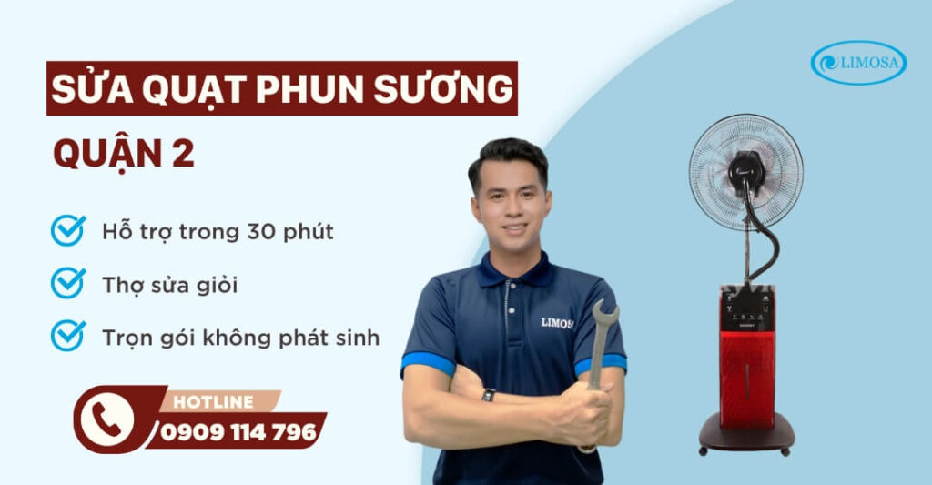 sửa quạt phun sương quận 2