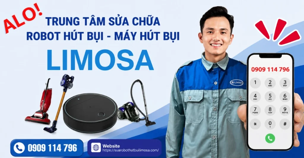 Trung tâm sửa robot hút bụi Limosa