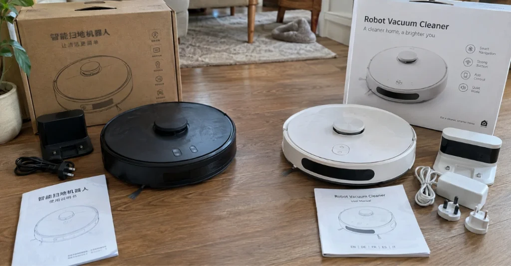 Robot hút bụi bản nội địa và bản quốc tế